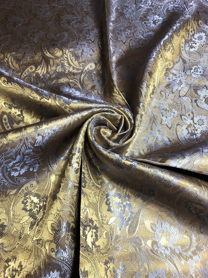 Gold Reversible Silk Scarf For Her Bridesmaid