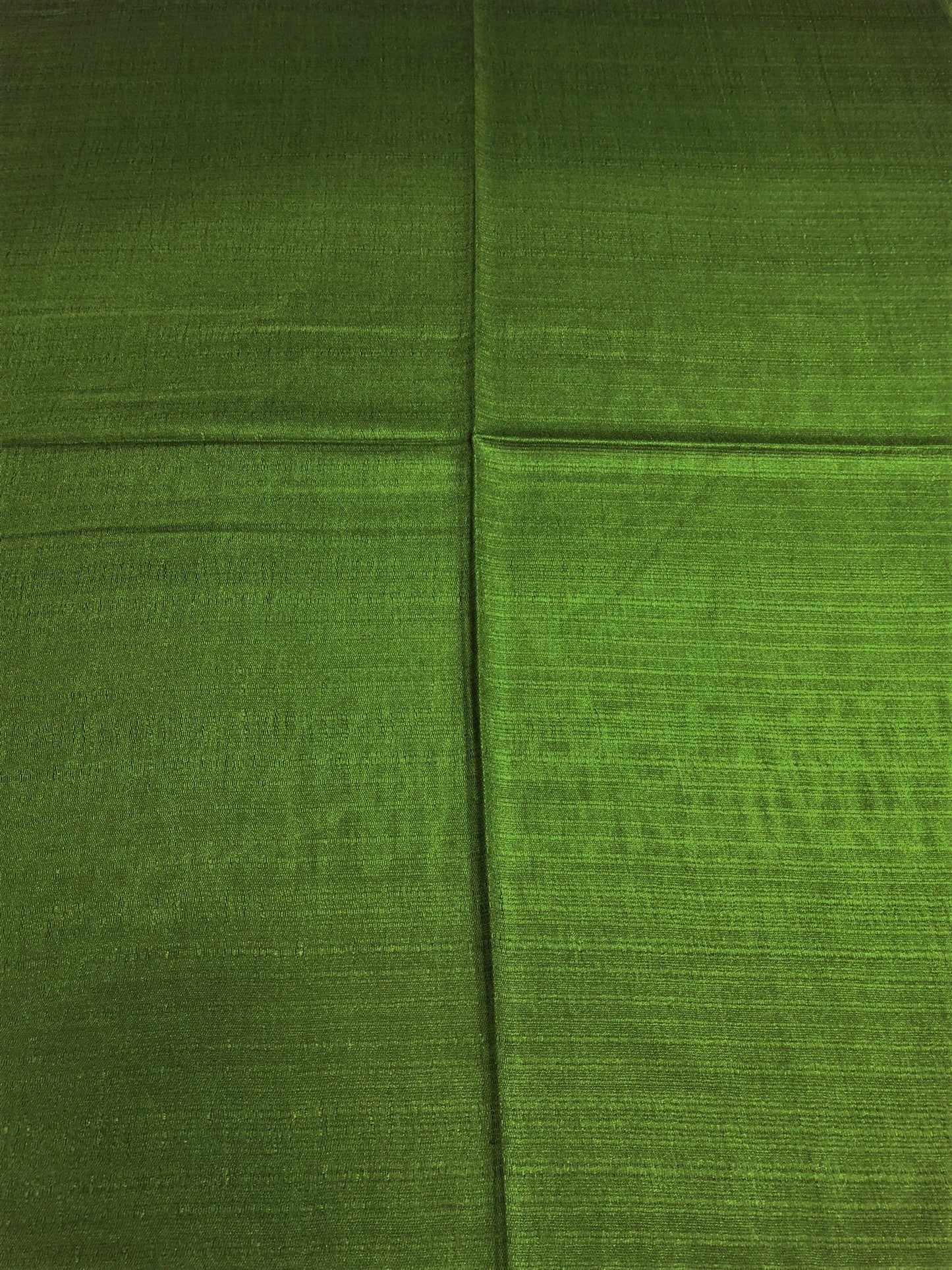 Olive Green Raw Silk Scarf For Her