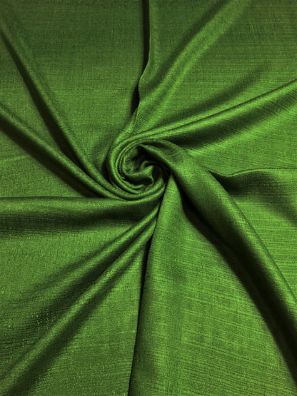 Olive Green Raw Silk Scarf For Her
