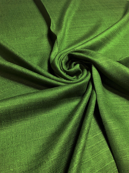 Olive Green Raw Silk Scarf For Her