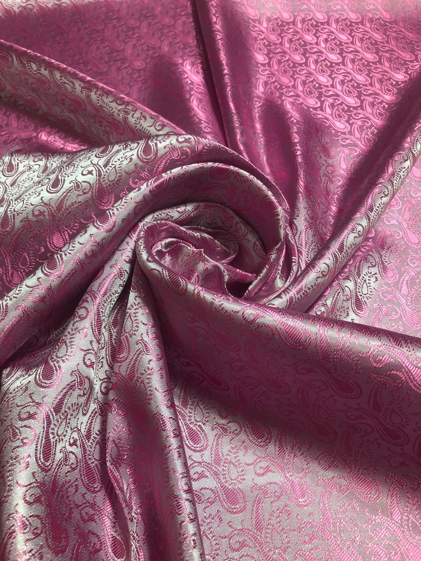 Orchid Silk Scarf Paisley Pink Gypsy