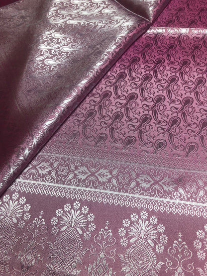 Orchid Silk Scarf Paisley Pink Gypsy