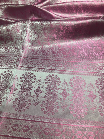 Orchid Silk Scarf Paisley Pink Gypsy