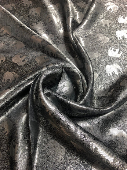 Gray Elephants Silk Scarf Lover Gypsy Scarfs