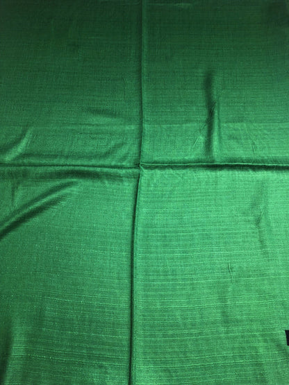 Natural Green Raw Silk Scarf For Her