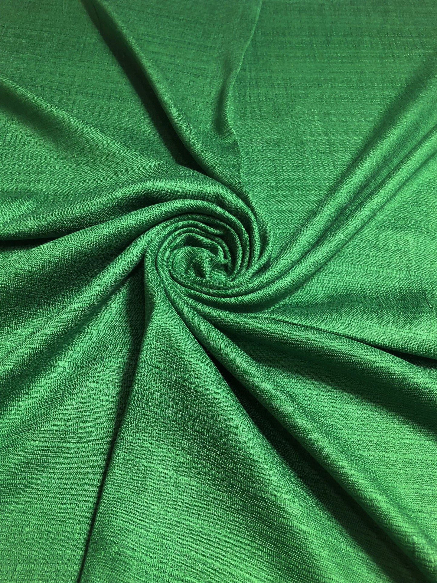 Natural Green Raw Silk Scarf For Her