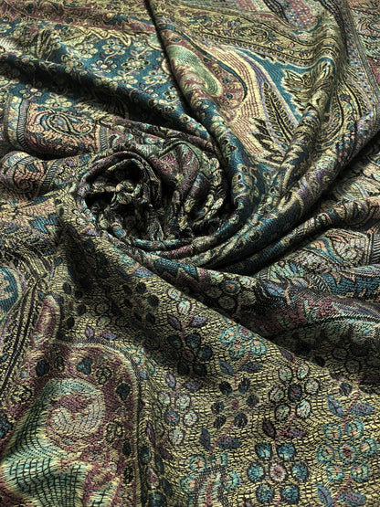 Natural Green Pashmina Scarf & Wrap Ladies