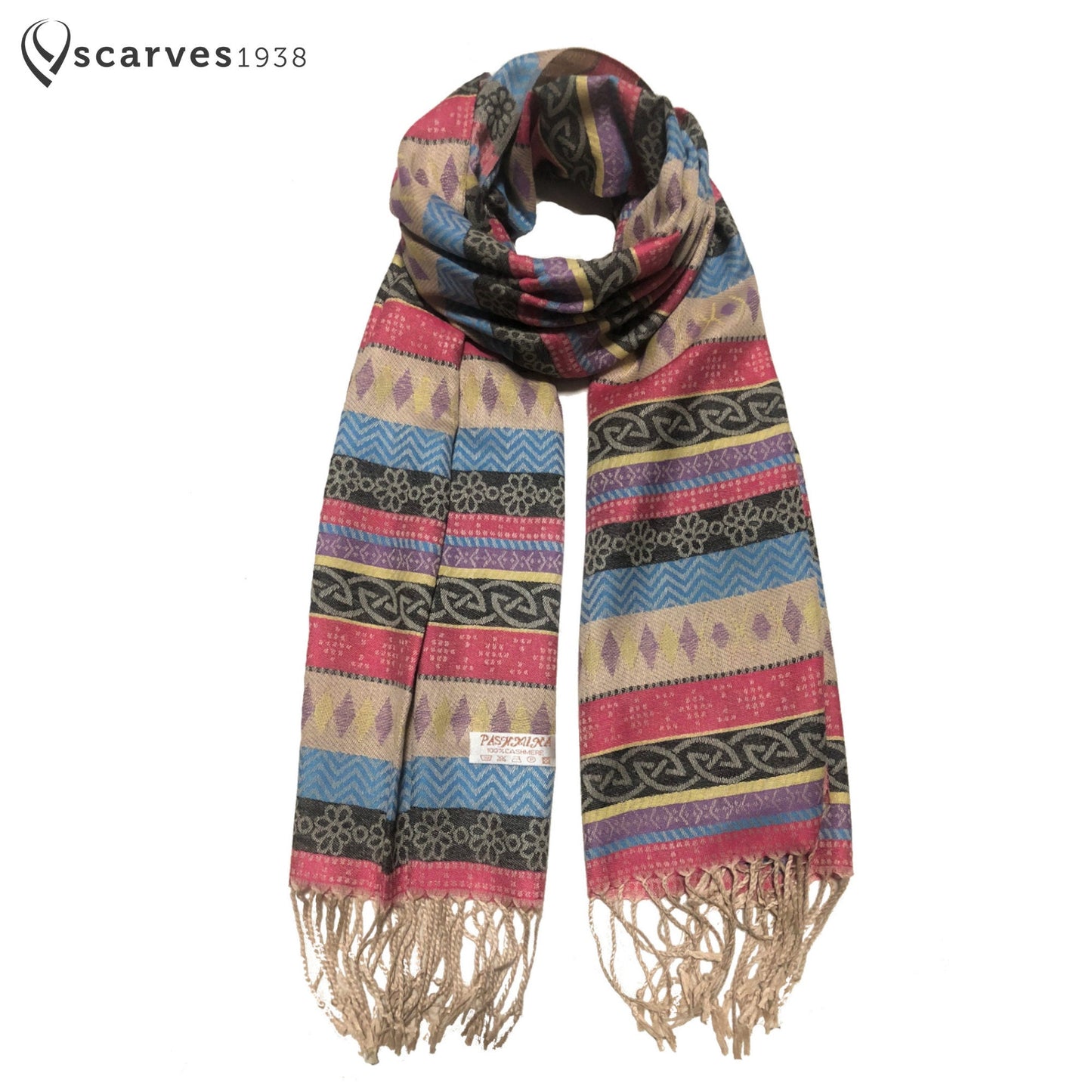 Tribal Colorful Scarf & Wrap Striped Turban