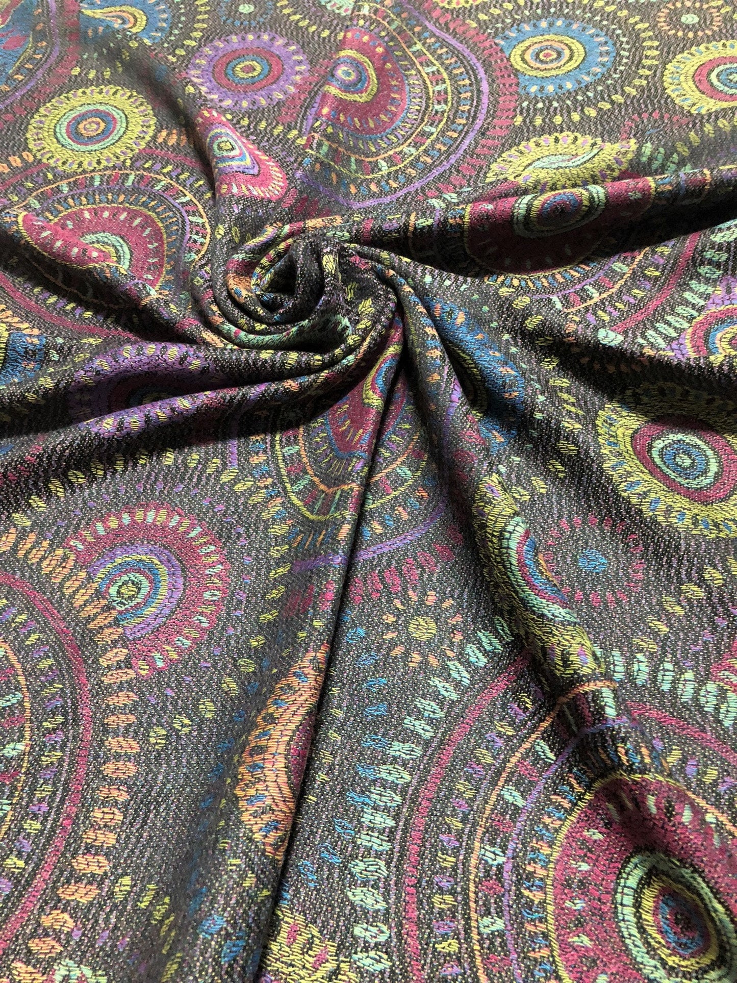 Mandala Colorful Pashmina Psychedelic Scarf Circles Turban