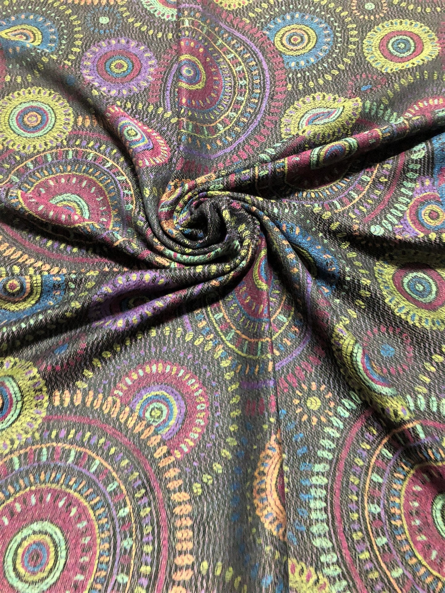 Mandala Colorful Pashmina Psychedelic Scarf Circles Turban