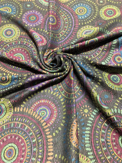 Mandala Colorful Pashmina Psychedelic Scarf Circles Turban