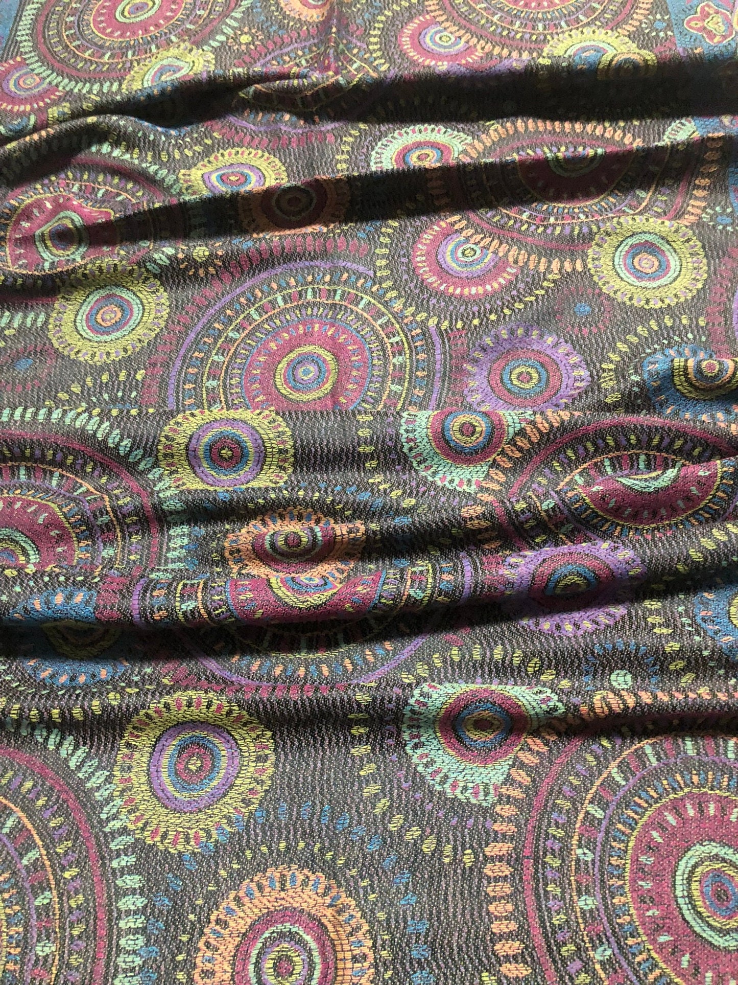 Mandala Colorful Pashmina Psychedelic Scarf Circles Turban