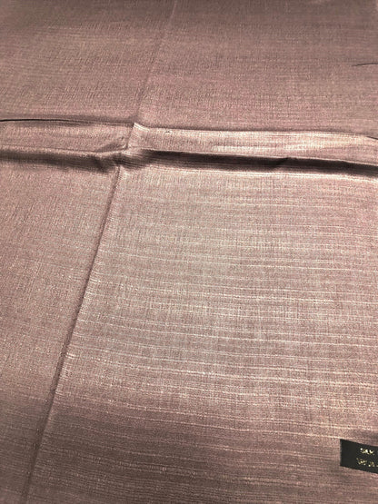 Natural Brown Raw Silk Scarf For Her