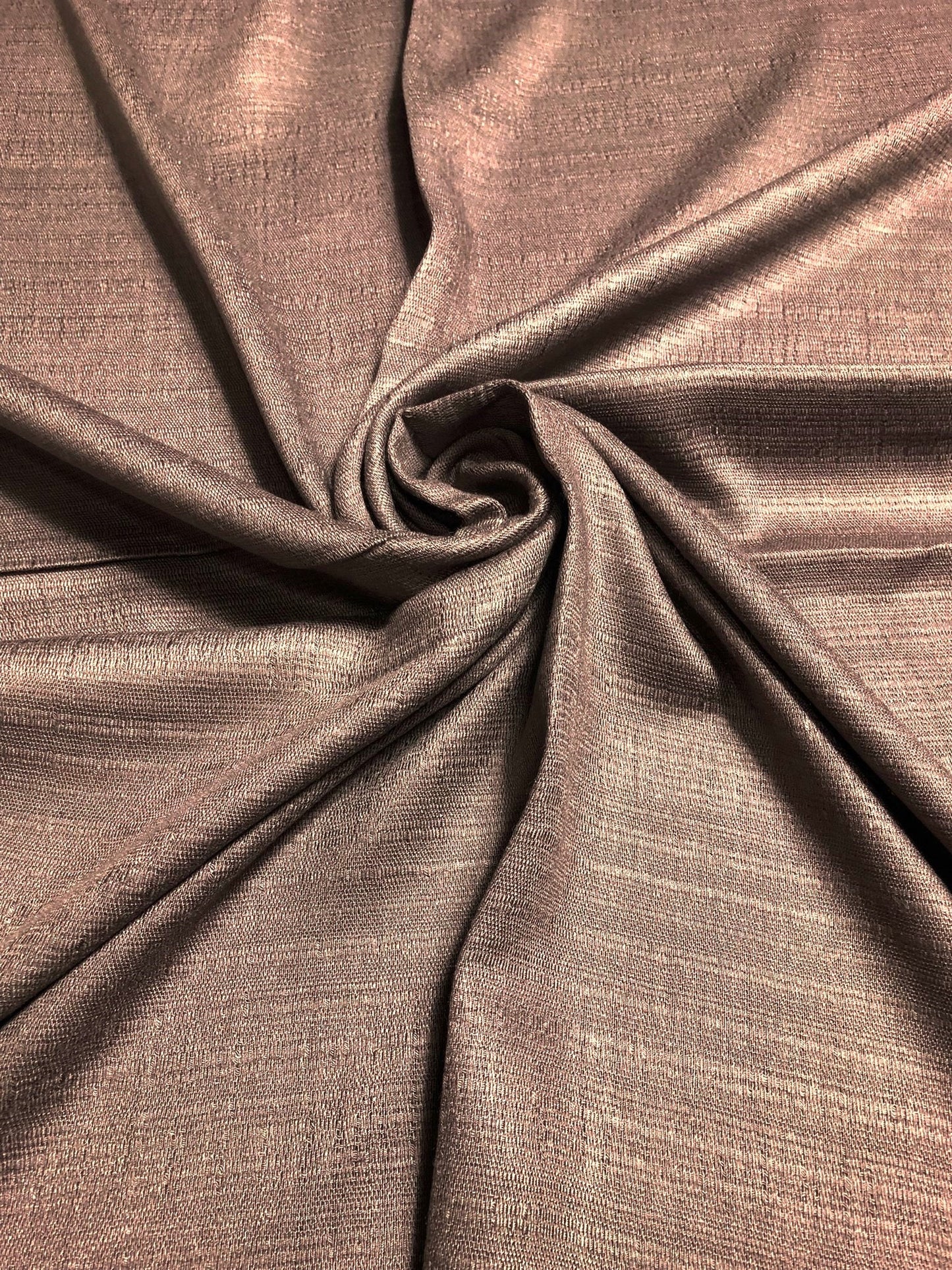 Natural Brown Raw Silk Scarf For Her