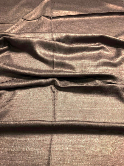 Natural Brown Raw Silk Scarf For Her