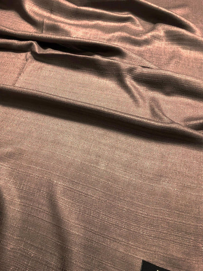 Natural Brown Raw Silk Scarf For Her