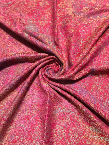 Red Pink Orange Pashmina Hot Scarf Wrap