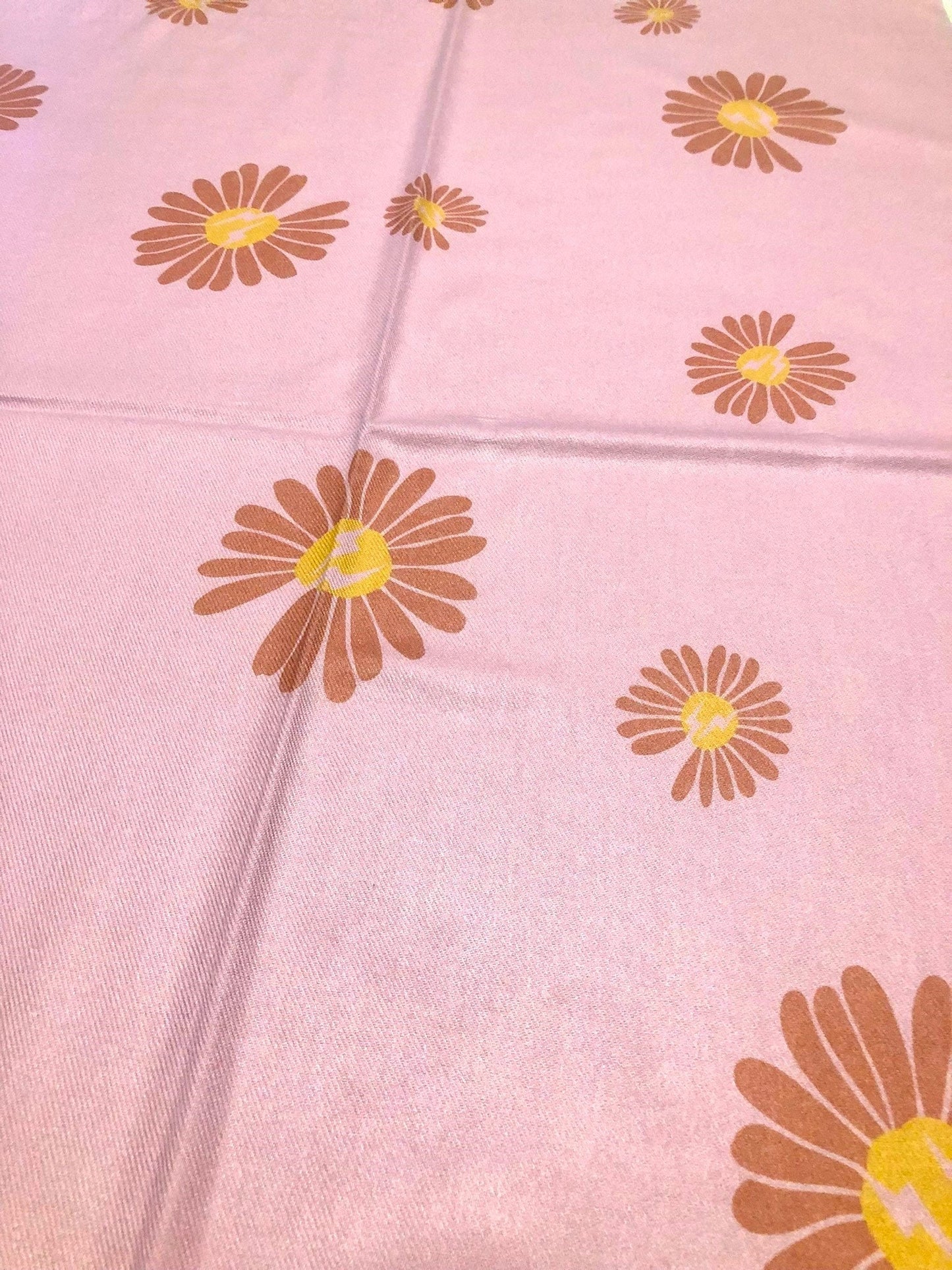 Pink Flowers Cashmere Scarf Gifts For Christmas