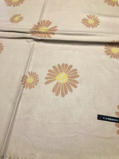 Sand Flowers Cashmere Scarf Gifts For Floral