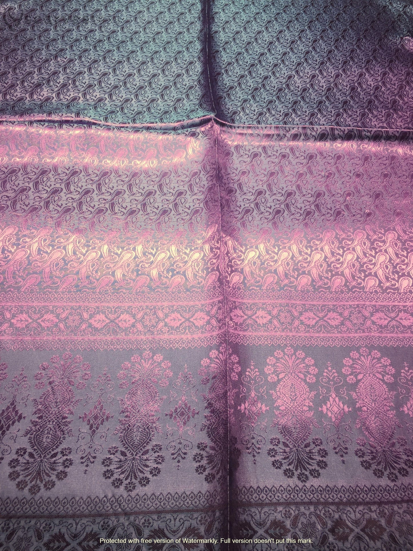Antique Pink Purple Silk Scarf For Her