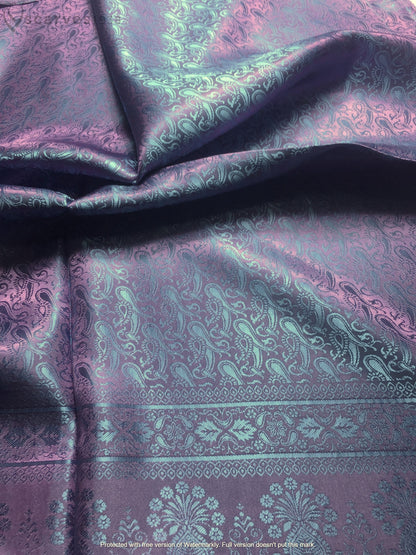 Antique Pink Purple Silk Scarf For Her