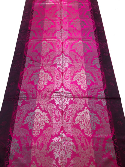 Fuchsia Gray Cashmere Scarf Hair Wrap Feeling