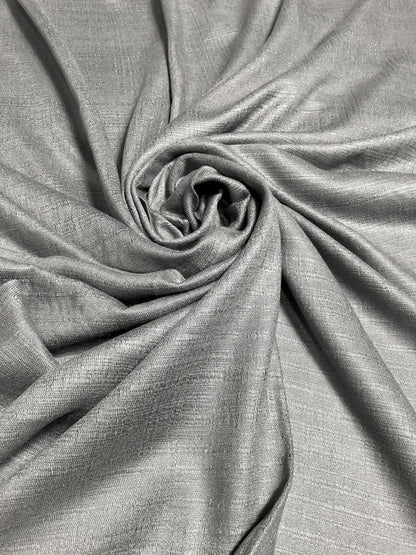 Gray Raw Thai Silk Scarf For Her
