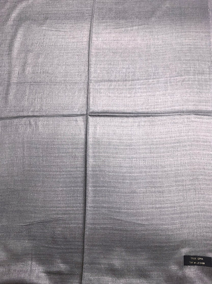 Gray Raw Thai Silk Scarf For Her
