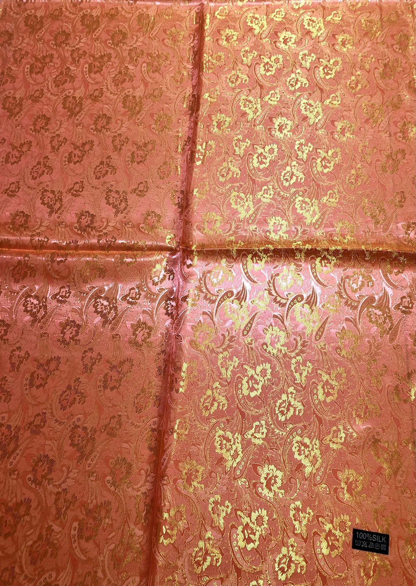 Orange Flower Silk Scarf For Her Flowers