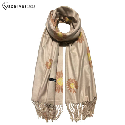 Sand Flowers Cashmere Scarf Gifts For Floral