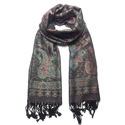 Pashmina Scarf Paisley Print For Cashmere Tribal