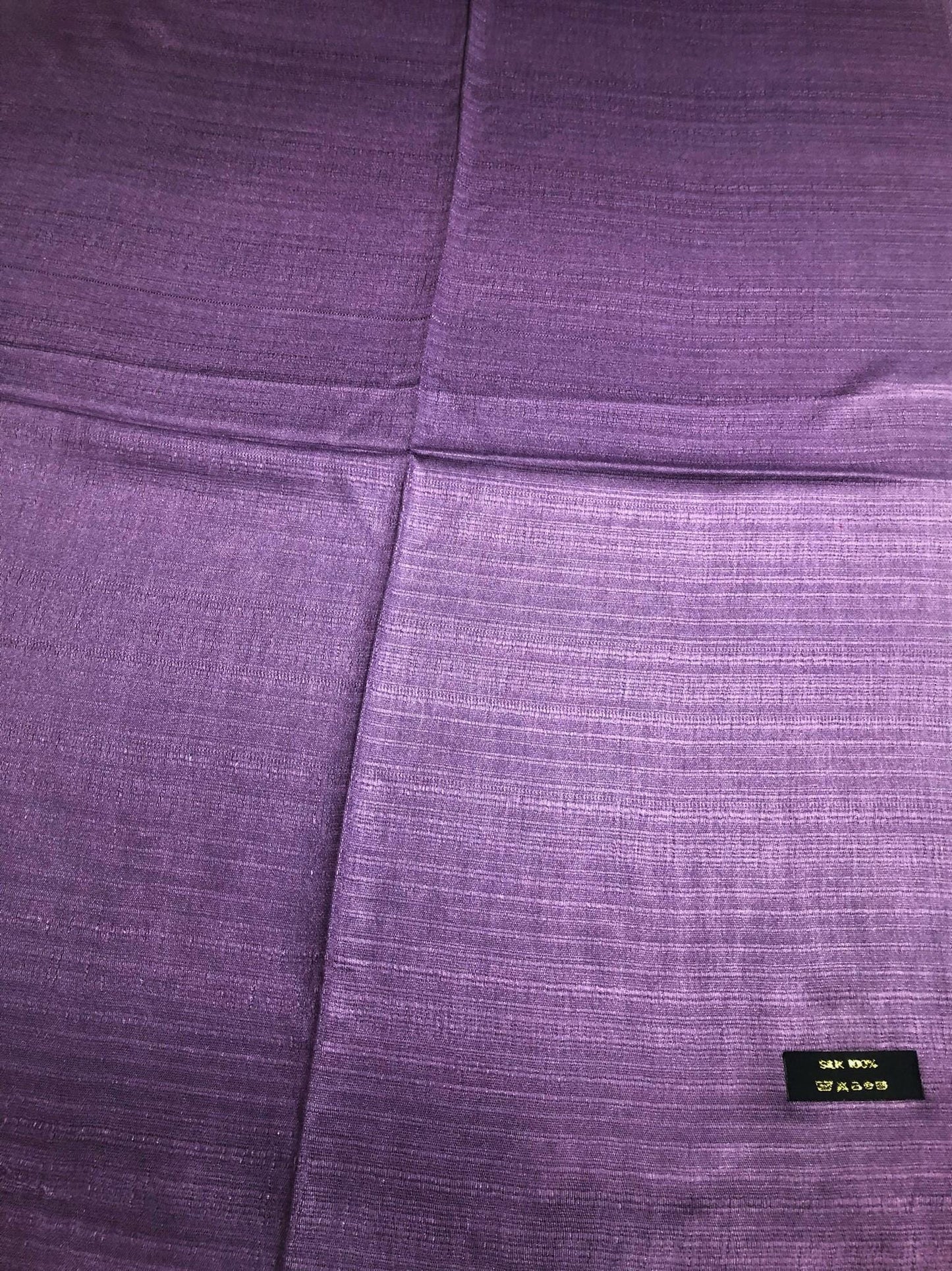Purple Raw Thai Silk Scarf: Foulard