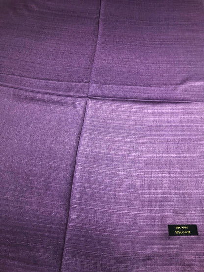 Purple Raw Thai Silk Scarf: Foulard