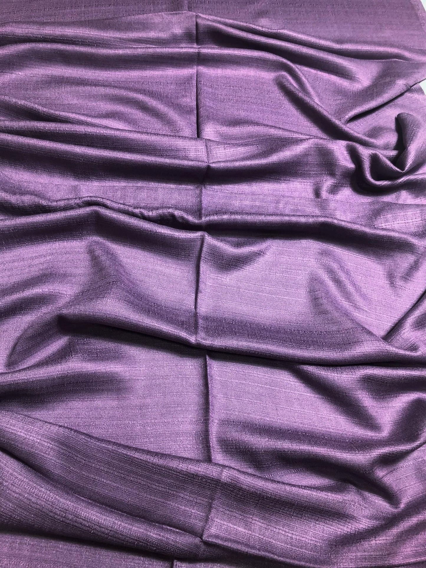Purple Raw Thai Silk Scarf: Foulard