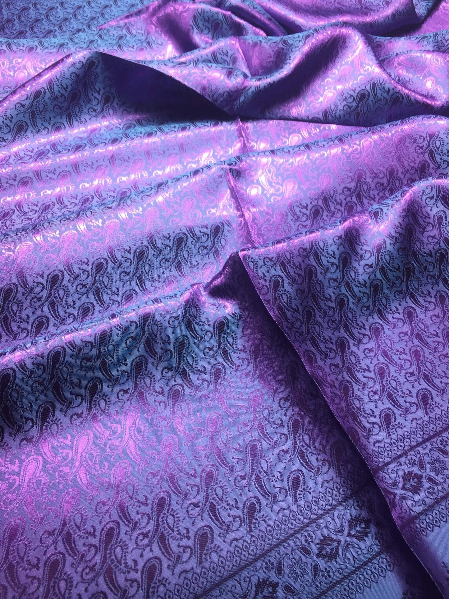 Purple Antique Pink Silk Scarf For Her