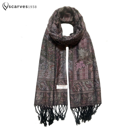 Gray Pashmina Scarf Wedding Ladies Head Cover