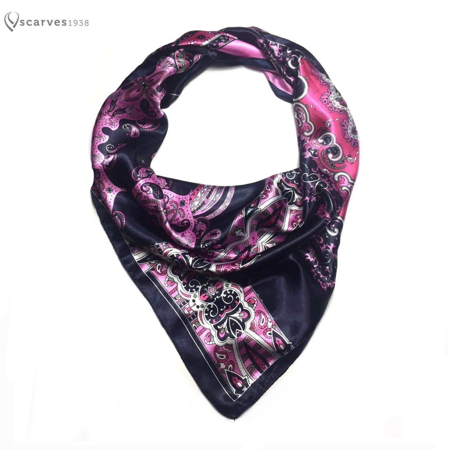 Mandala Satin Scarf Square Headscarf