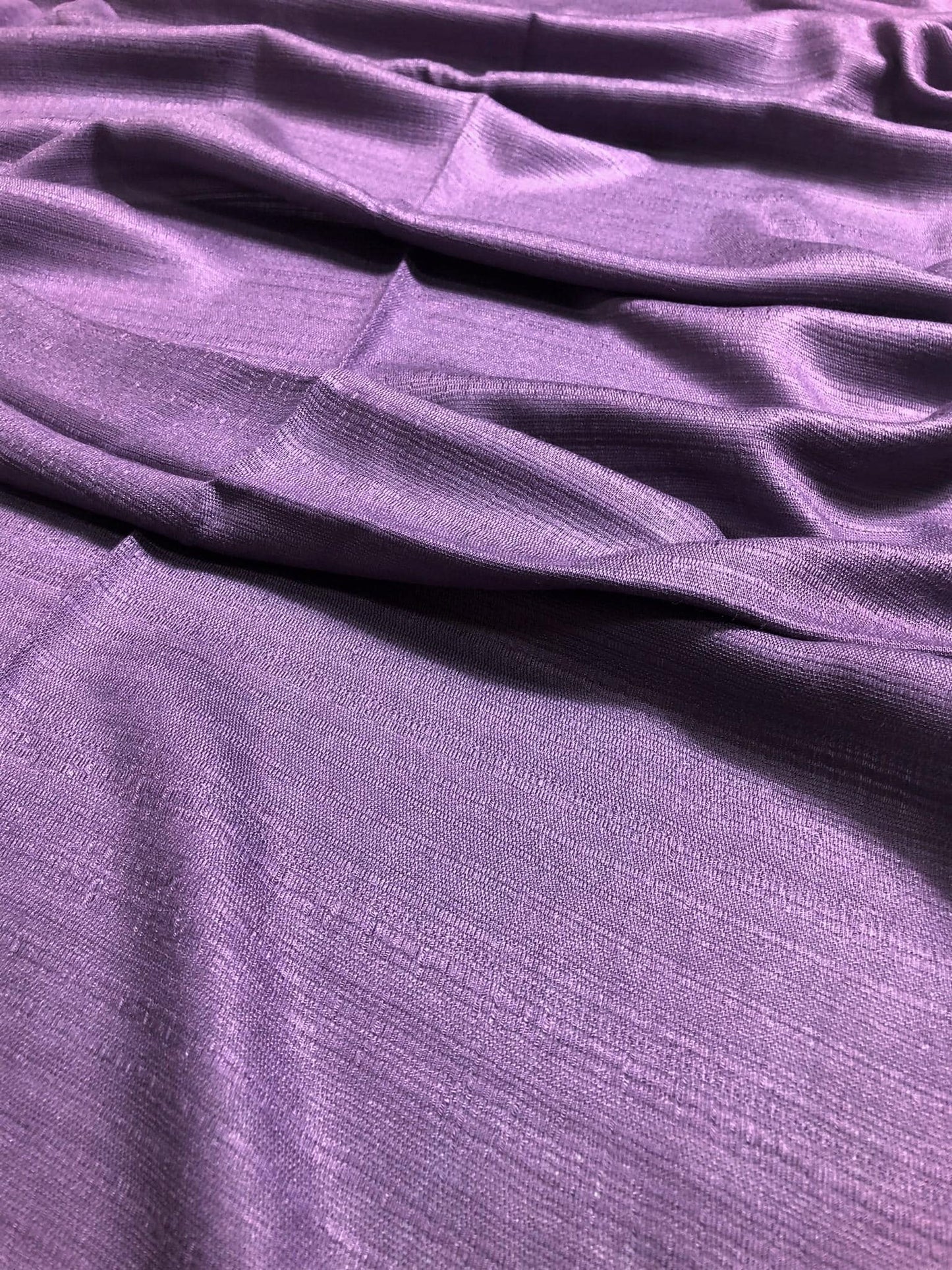 Purple Raw Thai Silk Scarf: Foulard