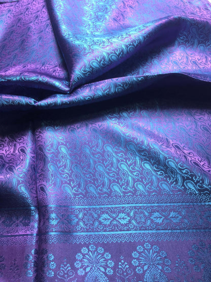 Purple Antique Pink Silk Scarf For Her