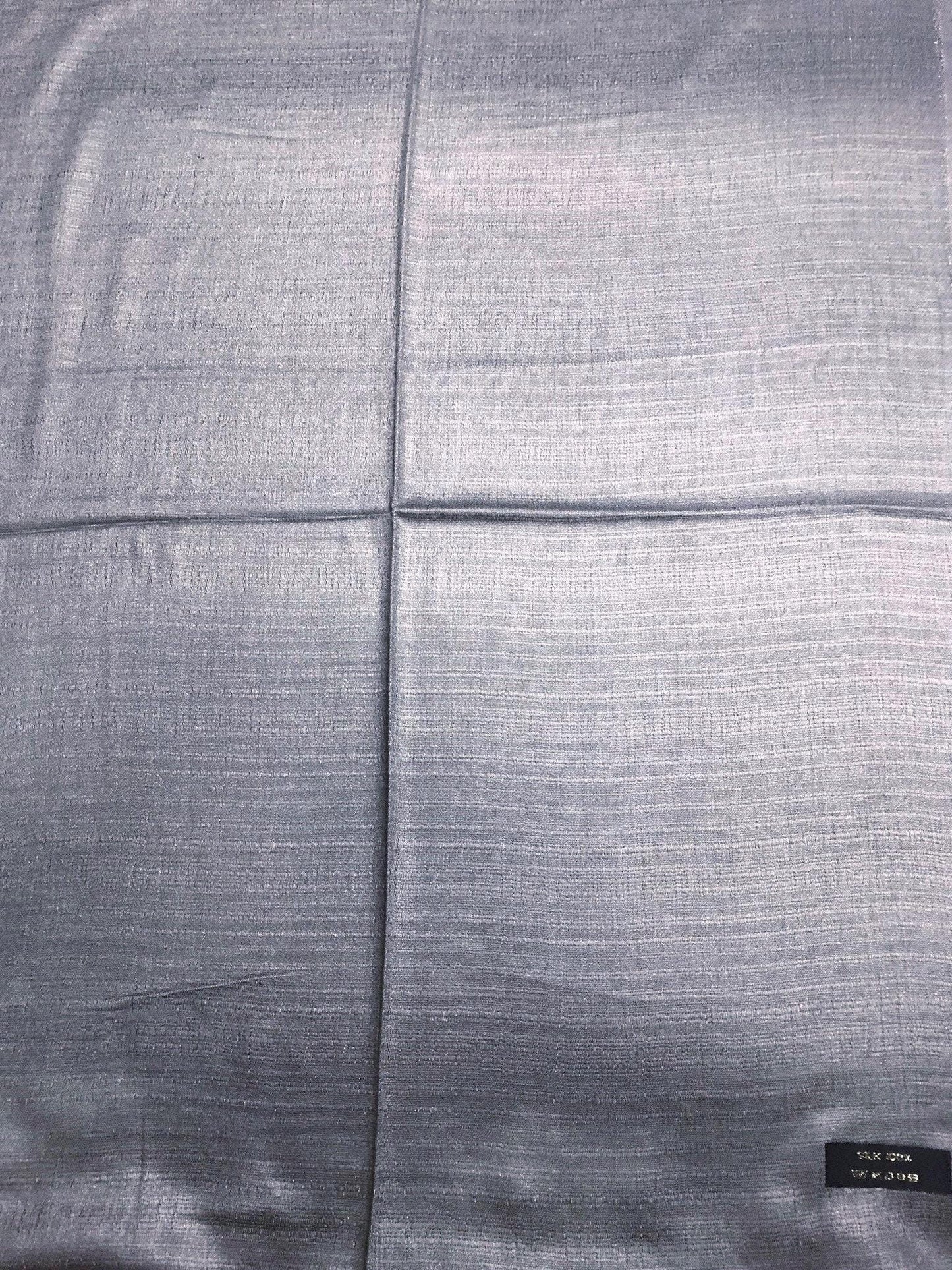 Gray Raw Thai Silk Scarf For Her