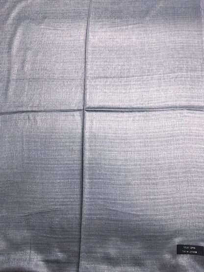 Gray Raw Thai Silk Scarf For Her