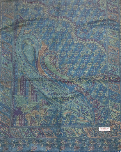 Green And Blue Pashmina Scarf Nature Wedding