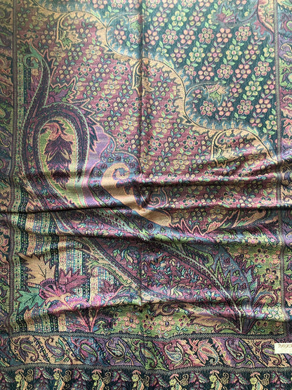 Colorful Pashmina Scarf Ethnic Paisley Flowers Gifts