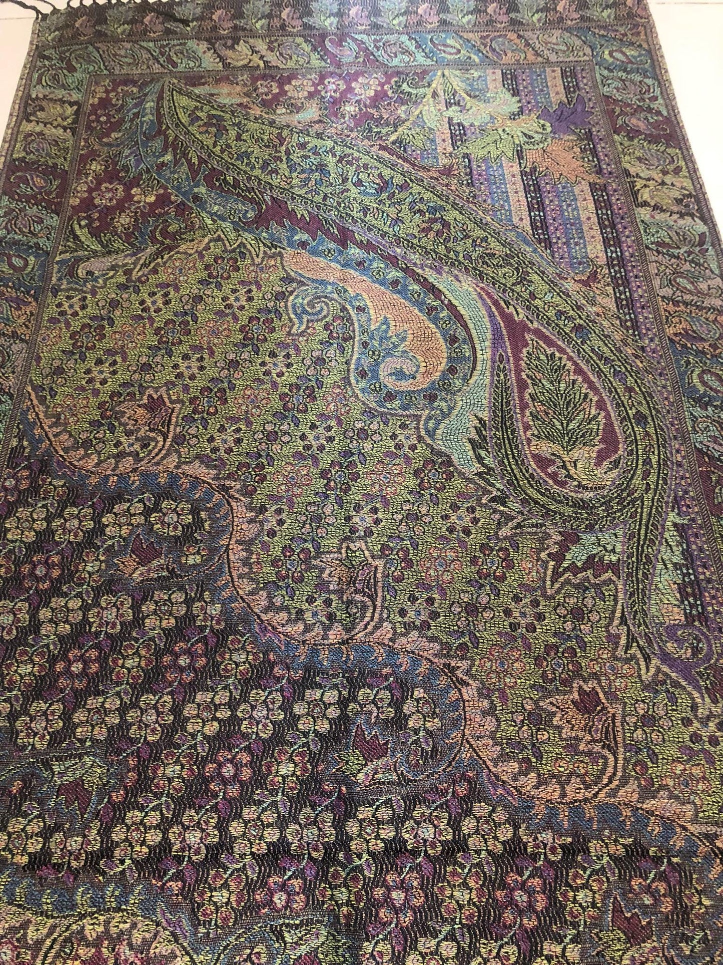 Colorful Pashmina Scarf Flowers Shawls Head Wraps