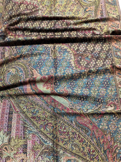 Natural Pashmina Scarf Ethnic Paisley Flowers Gifts