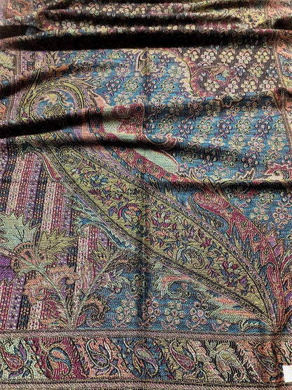 Natural Pashmina Scarf Ethnic Paisley Flowers Gifts