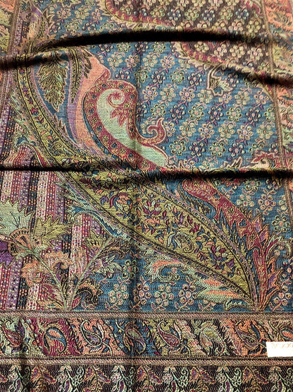 Natural Pashmina Scarf Ethnic Paisley Flowers Gifts
