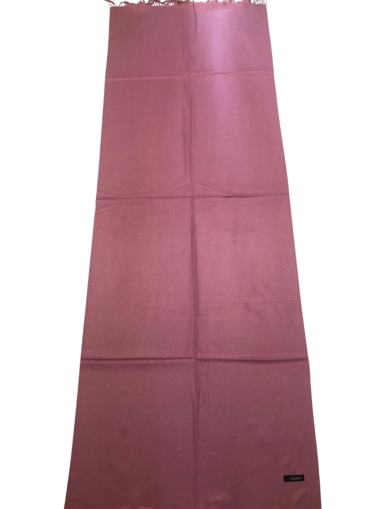 Rose Pink Cashmere Blend Wrap Women’S Scarf