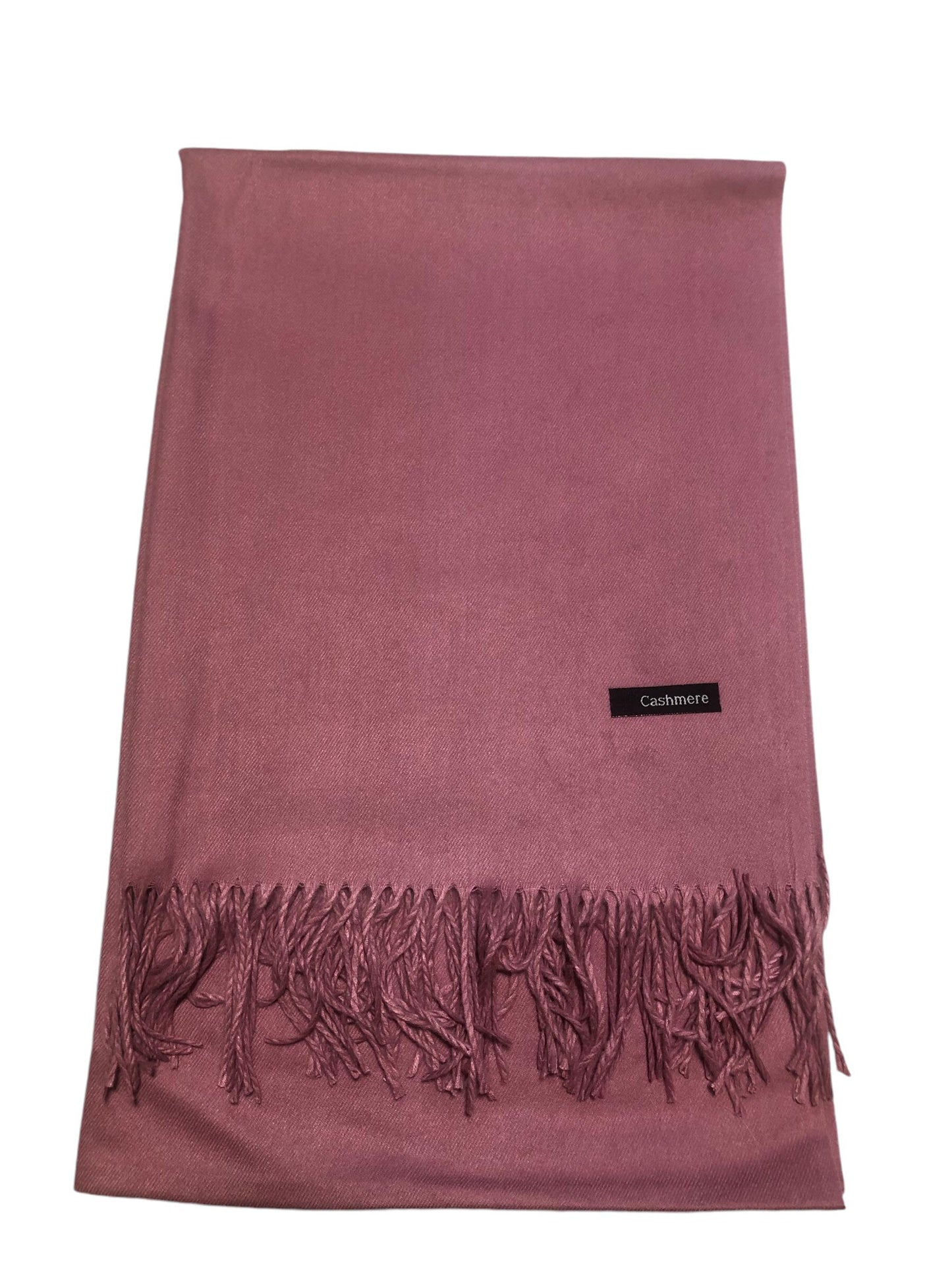 Rose Pink Cashmere Blend Wrap Women’S Scarf