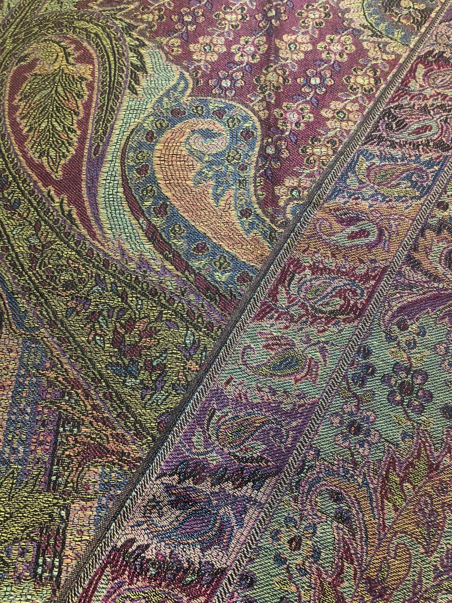 Colorful Pashmina Scarf Flowers Shawls Head Wraps